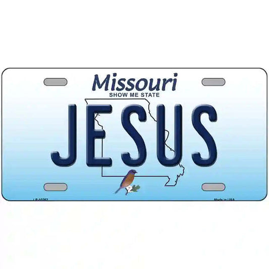 Jesus Missouri Metal Sign
