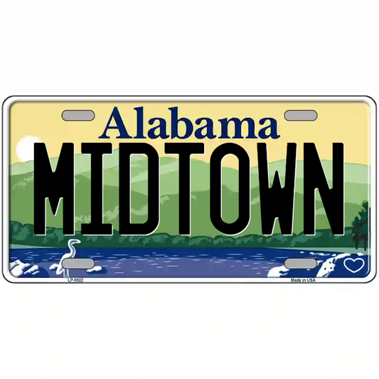 Midtown Alabama Metal Sign
