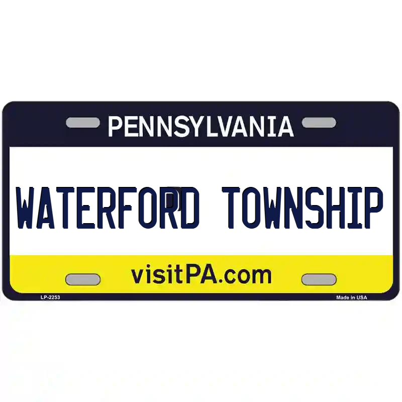 Waterford Township Pennsylvania Metal Sign
