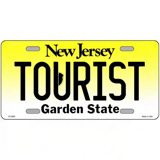 Tourist New Jersey Metal Sign