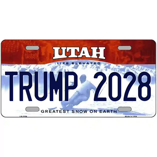 Trump 2028 Utah Metal Sign