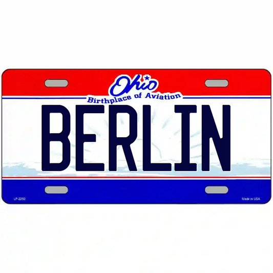 Berlin Ohio Metal Sign