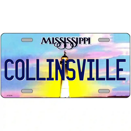 Collinsville Mississippi Metal Sign