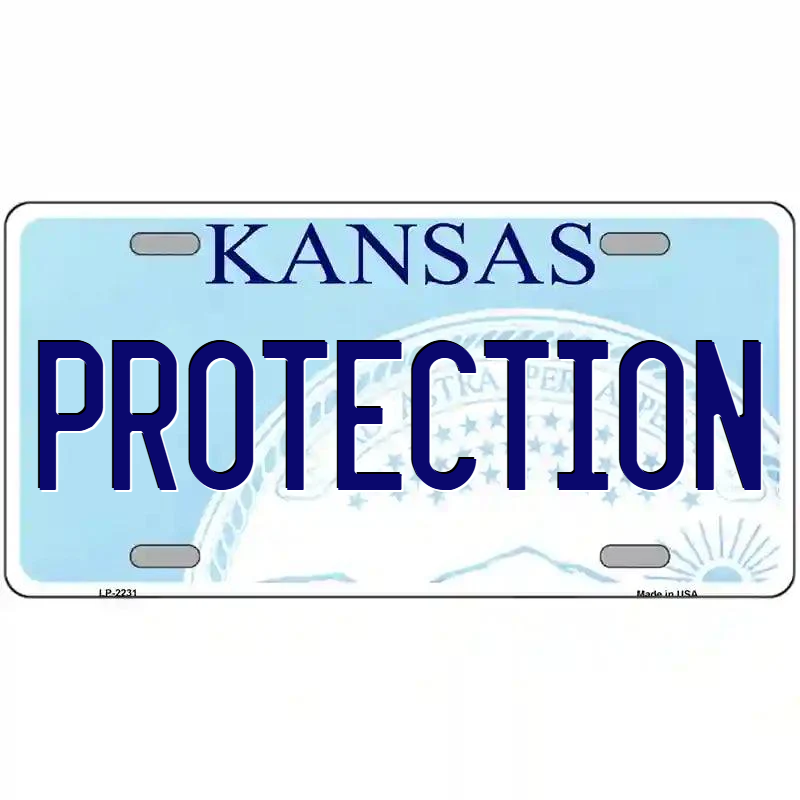 Protection Kansas Metal Sign
