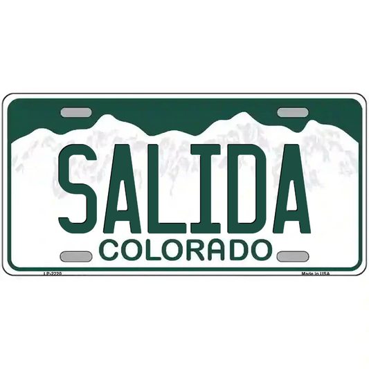 Salida Colorado Metal Sign