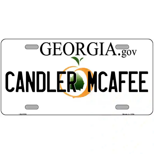 Candler-McAfee Georgia Metal Sign