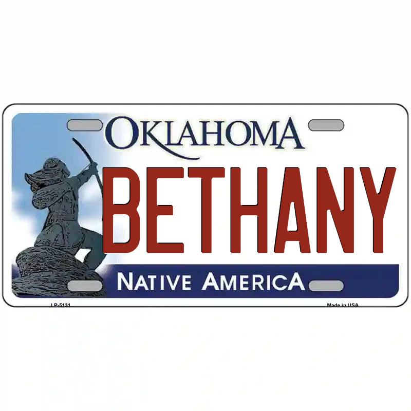 Bethany Oklahoma Metal Sign