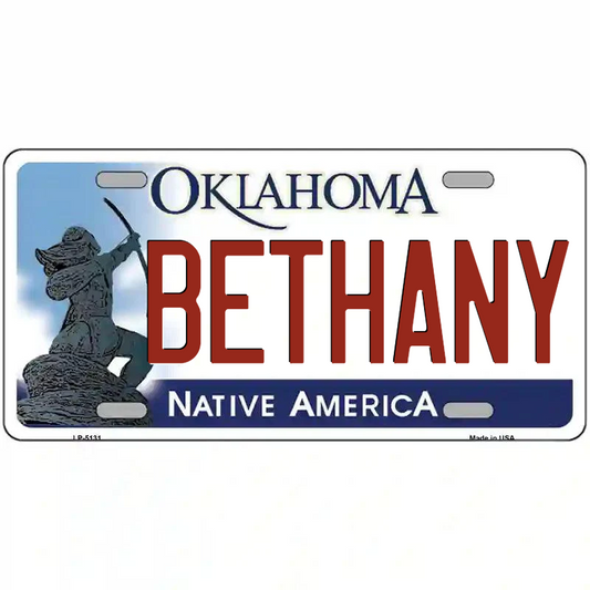 Bethany Oklahoma Metal Sign
