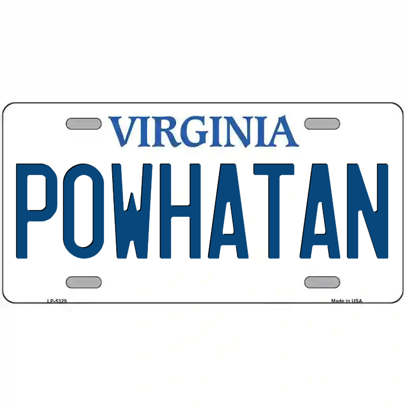 Powhatan Virginia Metal Sign