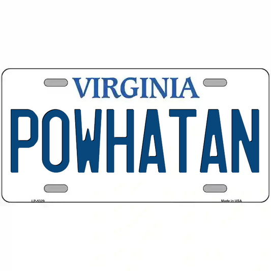 Powhatan Virginia Metal Sign