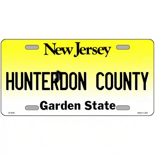 Hunterdon County New Jersey Metal Sign