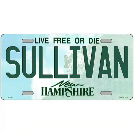 Sullivan New Hampshire Metal Sign