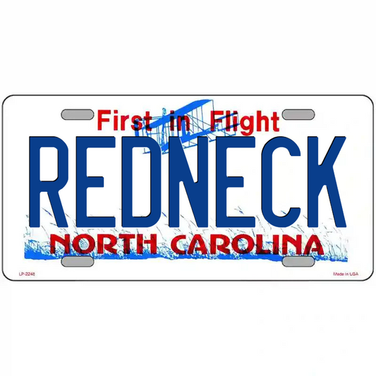 Redneck North Carolina Metal Sign