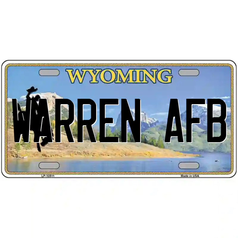 Warren AFB Wyoming Metal Sign