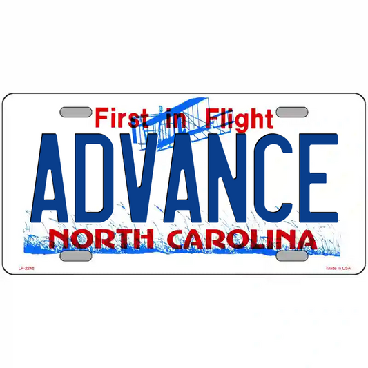 Advance North Carolina Metal Sign
