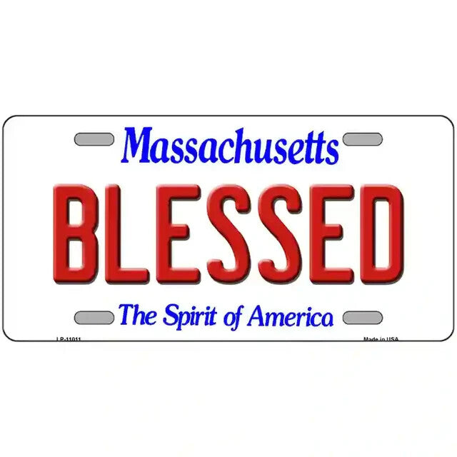 Blessed Massachusetts Metal Sign