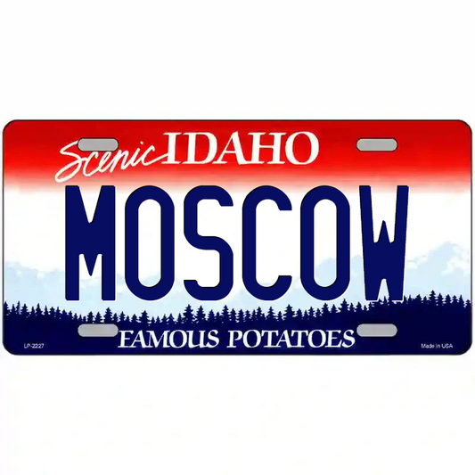 Moscow Idaho Metal Sign