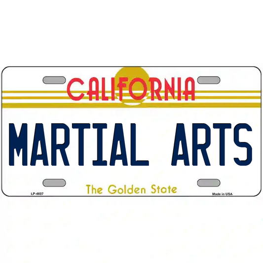 Martial Arts California Metal Sign