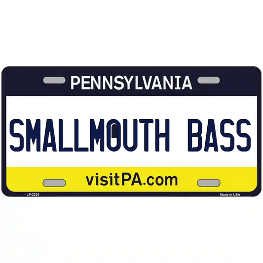Smallmouth Bass Pennsylvania Metal Sign