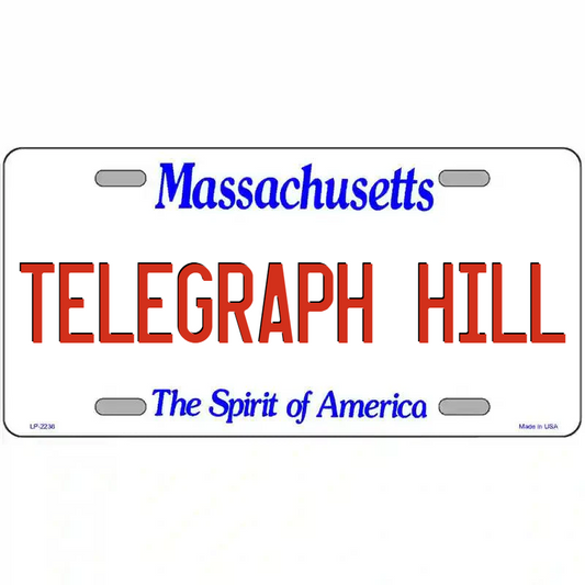 Telegraph Hill Massachusetts Metal Sign