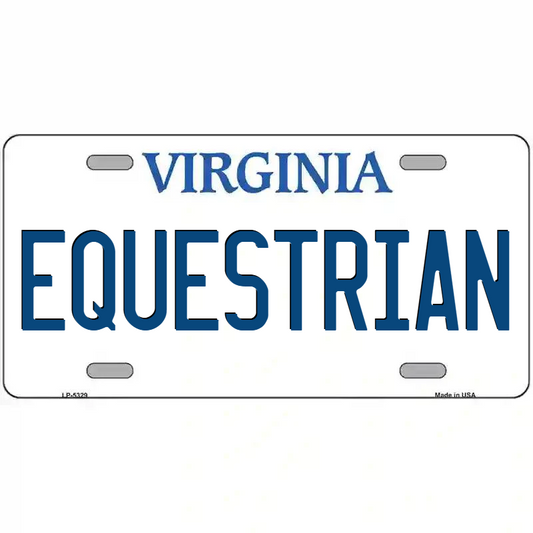 Equestrian Virginia Metal Sign