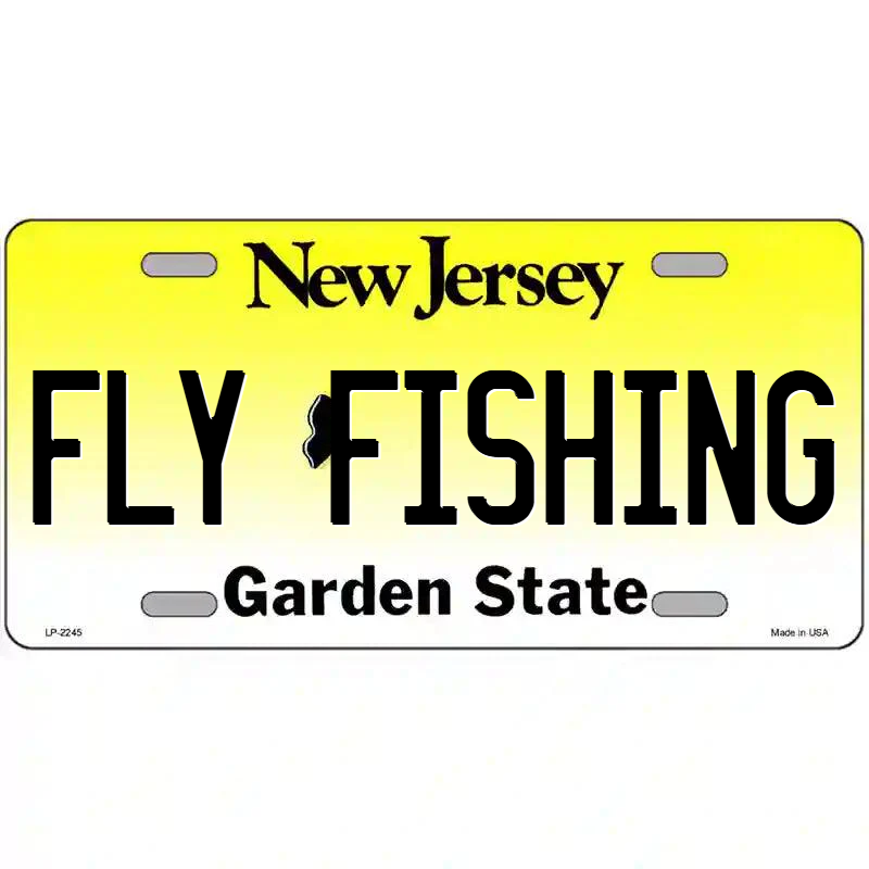 Fly Fishing New Jersey Metal Sign