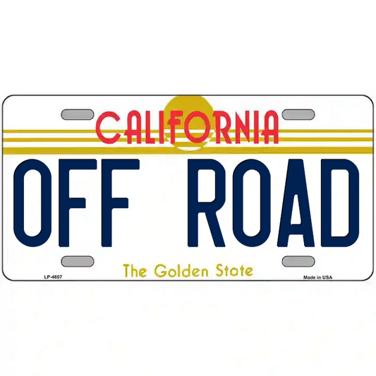 Off Road California Metal Sign