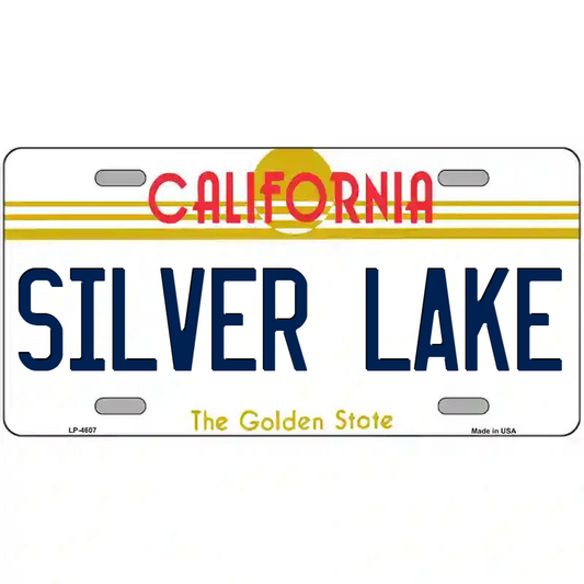 Silver Lake California Metal Sign