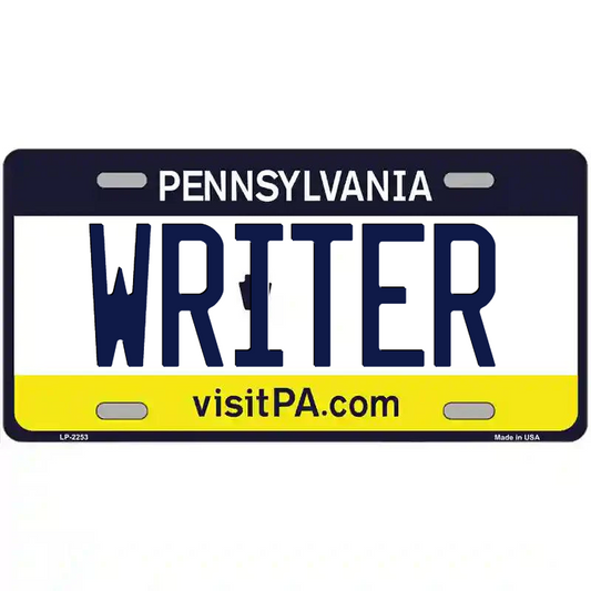 Writer Pennsylvania Metal Sign