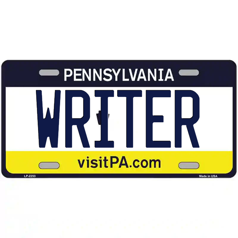 Writer Pennsylvania Metal Sign