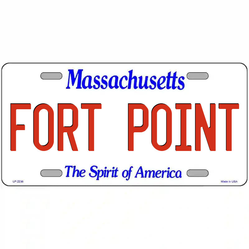 Fort Point Massachusetts Metal Sign