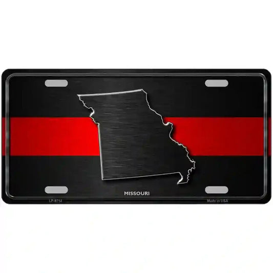Missouri Thin Red Line Metal Sign