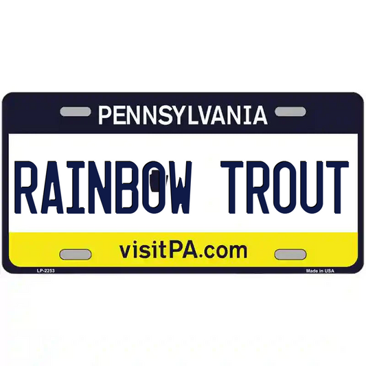 Rainbow Trout Pennsylvania Metal Sign