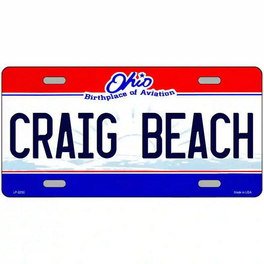 Craig Beach Ohio Metal Sign