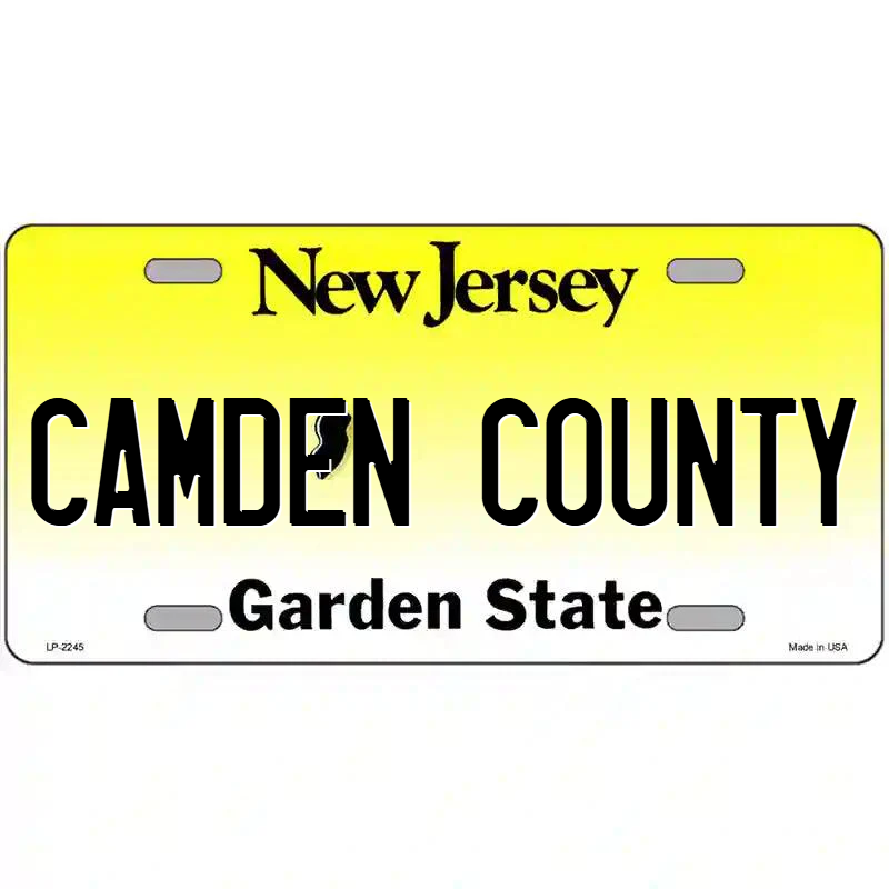 Camden County New Jersey Metal Sign