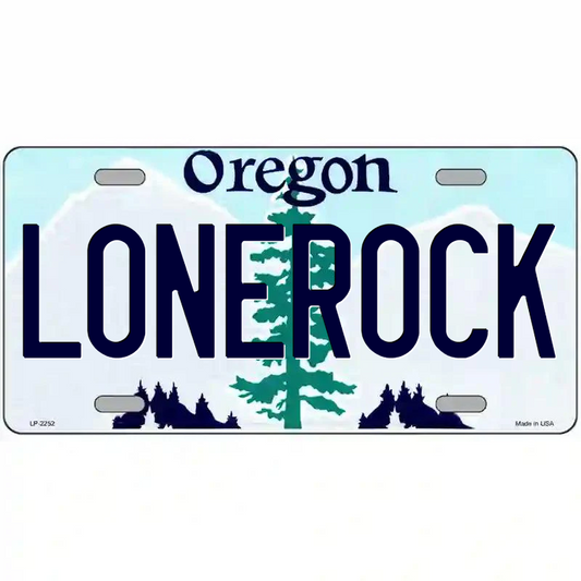 Lonerock Oregon Metal Sign