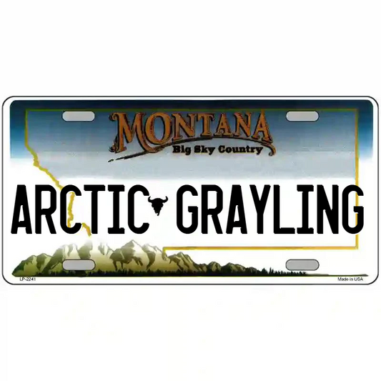 Arctic Grayling Montana Metal Sign