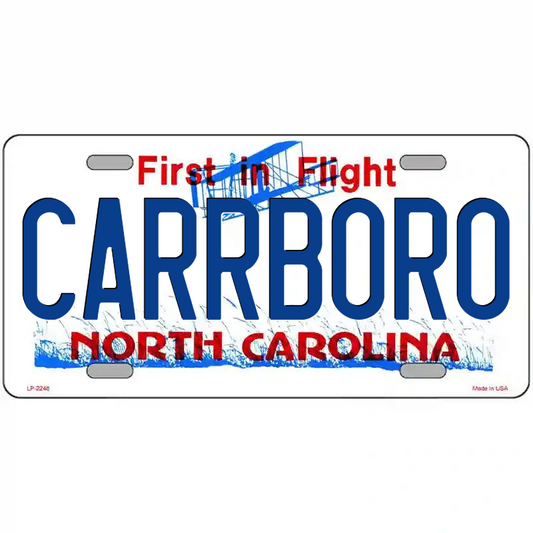 Carrboro North Carolina Metal Sign