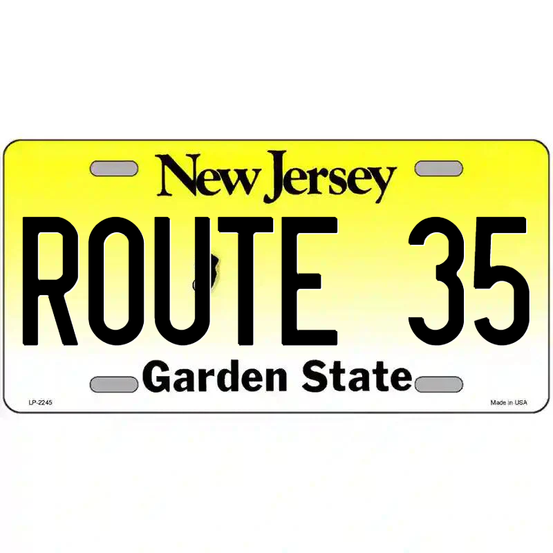 Route 35 New Jersey Metal Sign