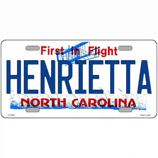 Henrietta North Carolina Metal Sign