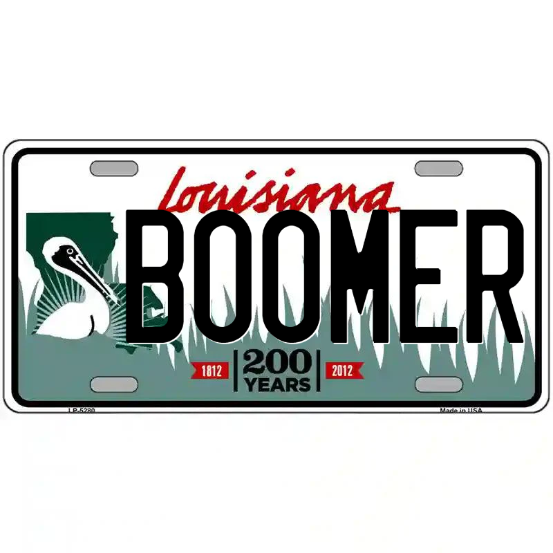 Boomer Louisiana Metal Sign
