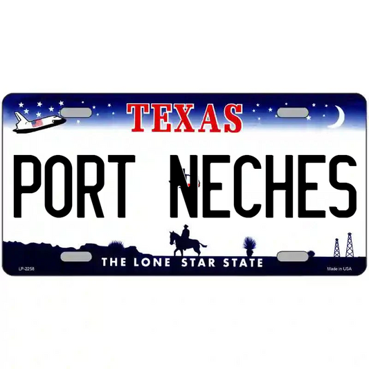 Port Neches Texas Metal Sign