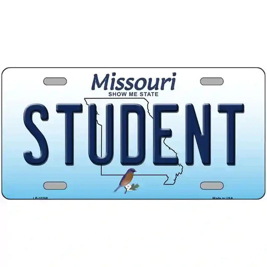 Student Missouri Metal Sign