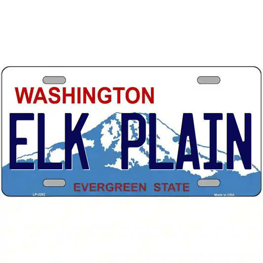 Elk Plain Washington Metal Sign