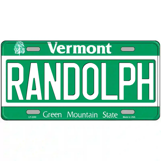 Randolph Vermont Metal Sign