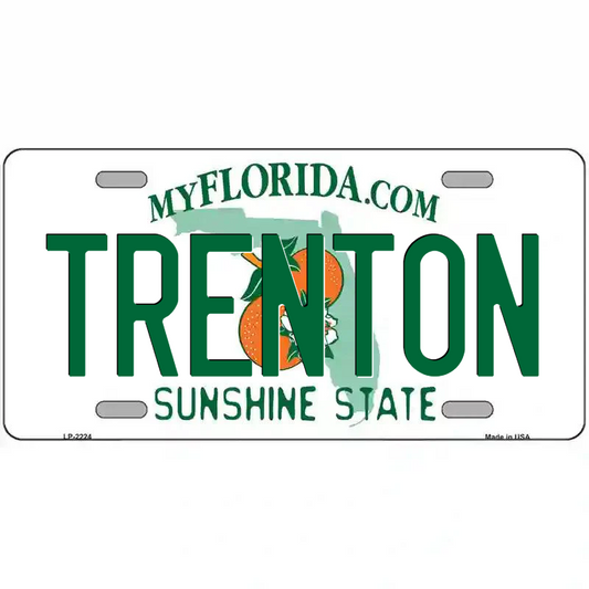 Trenton Florida Metal Sign