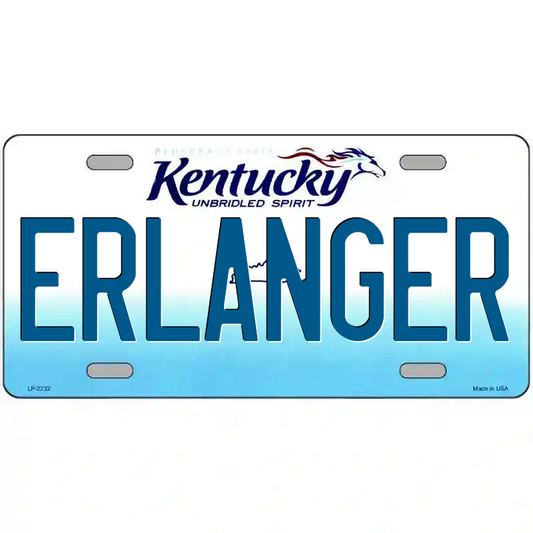 Erlanger Kentucky Metal Sign