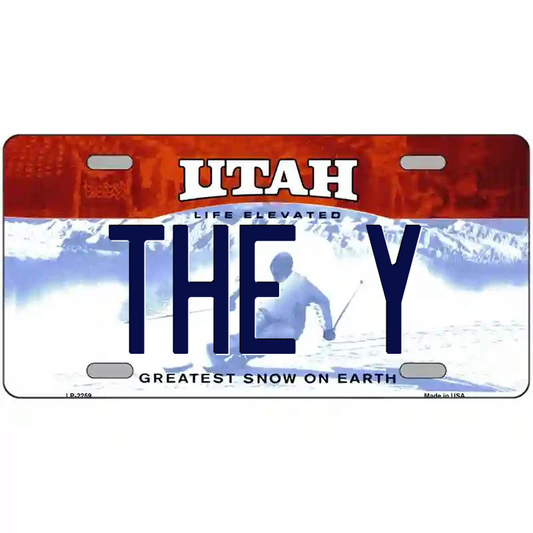 The Y Utah Metal Sign