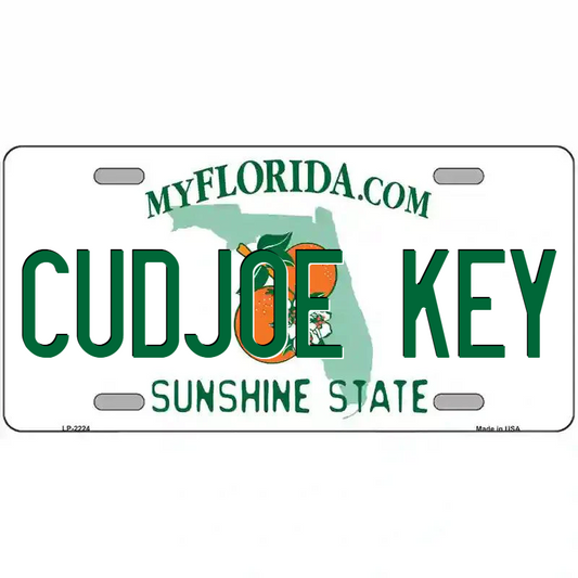 Cudjoe Key Florida Metal Sign