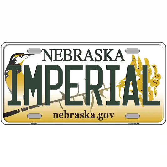 Imperial Nebraska Metal Sign